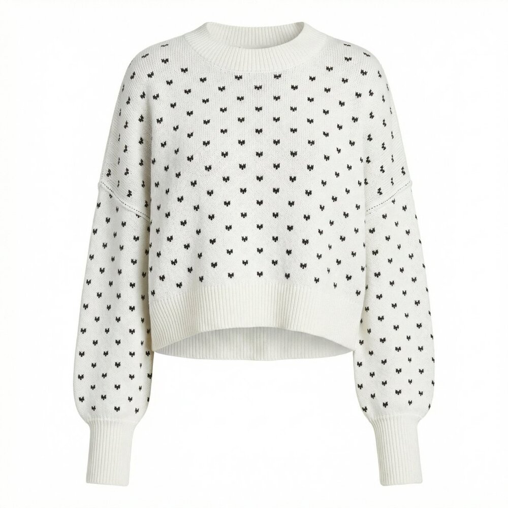 Free People Pattern Easy Street Crop Sweater Multi Color Women’s